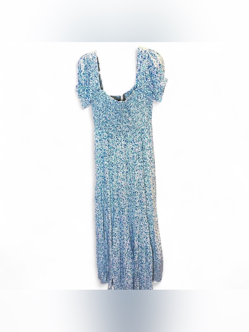 Lulu's Ready To Bloom Smocked Floral Tiered Maxi Dress